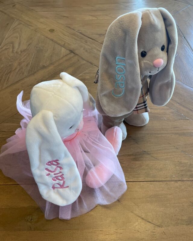 Cute little bunnies personalized for Easter!